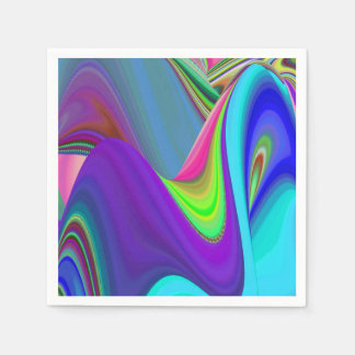 Zomergevoel, Abstracte 3D Rainbowart Servet