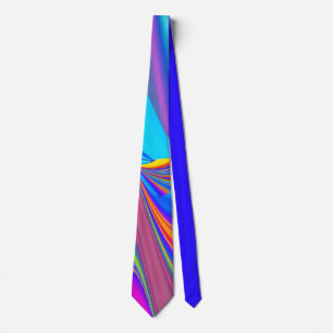 Zomergevoel, Abstracte 3D Rainbowart Stropdas