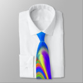 Zomergevoel, Abstracte 3D Rainbowart Stropdas (Gebonden)