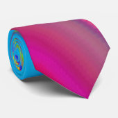 Zomergevoel, Abstracte 3D Rainbowart Stropdas (Opgerold)