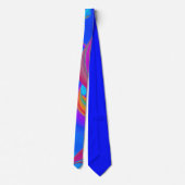 Zomergevoel, Abstracte 3D Rainbowart Stropdas (Achterkant)