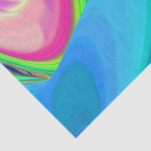 Zomergevoel, Abstracte 3D Rainbowart Tissuepapier (Detail)