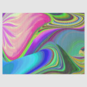 Zomergevoel, Abstracte 3D Rainbowart Tissuepapier (Voorkant)