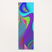 Zomergevoel, Abstracte 3D Rainbowart Yogamat (Voorkant)