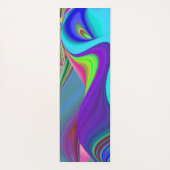 Zomergevoel, Abstracte 3D Rainbowart Yogamat (Achterkant)