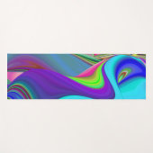 Zomergevoel, Abstracte 3D Rainbowart Yogamat (Voorkant (horizontaal))