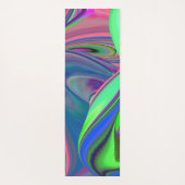 Zomergevoel, Abstracte 3D Rainbowart Yogamat (Achterkant)
