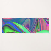 Zomergevoel, Abstracte 3D Rainbowart Yogamat (Voorkant (horizontaal))