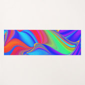 Zomergevoel, Abstracte 3D Rainbowart Yogamat (Voorkant (horizontaal))
