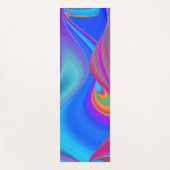 Zomergevoel, Abstracte 3D Rainbowart Yogamat (Voorkant)