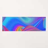 Zomergevoel, Abstracte 3D Rainbowart Yogamat (Voorkant (horizontaal))
