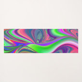 Zomergevoel, Abstracte 3D Rainbowart Yogamat (Achterkant (horizontaal))