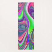 Zomergevoel, Abstracte 3D Rainbowart Yogamat (Achterkant)
