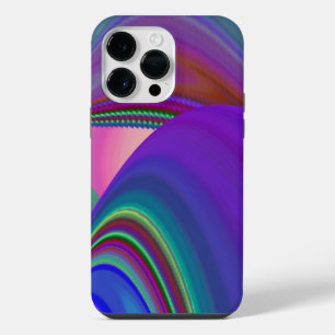 Zomergevoel , Abstracte 3D regenboogkunst iPhone 14 Pro Max Hoesje