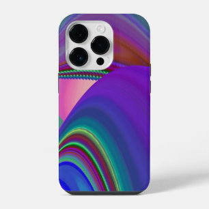 Zomergevoel , Abstracte 3D Regenboogkunst iPhone 14 Plus Hoesje