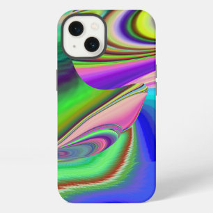 Zomergevoel , Abstracte 3D Regenboogkunst iPhone 13 Hoesje