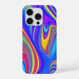Zomergevoel , Abstracte 3D Regenboogkunst iPhone 15 Pro Case