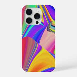 Zomergevoel , Abstracte 3D regenboogkunst iPhone 15 Pro Case