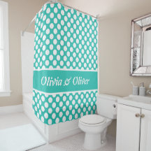 Zomergevoel Turquoise & Witte Stippenpatroon