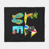 Zomergieterij | Liefde newfoundland Fleece Deken (Voorkant (Horizontaal))