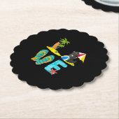 Zomergieterij | Liefde newfoundland Kartonnen Onderzetters (Gekanteld)