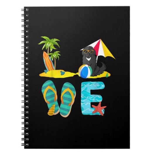 Zomergieterij | Liefde newfoundland Notitieboek (Voorkant)