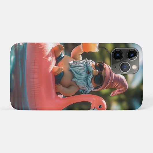 Zomergnoom in zonnebril op Flamingo Float Case-Mate iPhone Case (Achterkant (horizontaal))