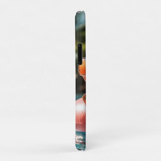 Zomergnoom in zonnebril op Flamingo Float Case-Mate iPhone Case (Achterkant/rechts)
