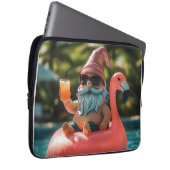 Zomergnoom in zonnebril op Flamingo Float Laptop Sleeve (Voorkant Rechts)