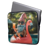 Zomergnoom in zonnebril op Flamingo Float Laptop Sleeve (Voorkant Links)
