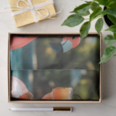 Zomergnoom in zonnebril op Flamingo Float Tissuepapier (Geschenk)