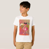 zomergolven-flamingo t-shirt (Voorkant volledig)