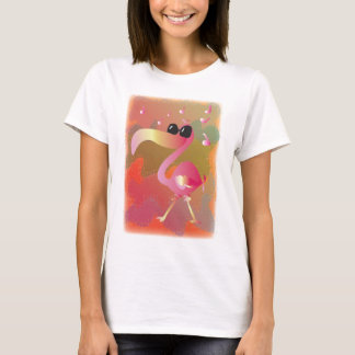 zomergolven-flamingo t-shirt