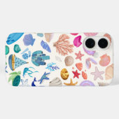 Zomergradiënt Hoesje voor Telefoon met Schelpen (Achterkant (horizontaal))