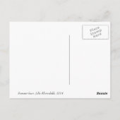 zomergras, wolverf, landschapsgroene schoppen briefkaart (Achterkant)