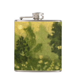 zomergras, wolverf, landschapsgroene schoppen heupfles