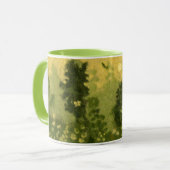 zomergras, wolverf, landschapsgroene schoppen mok (Voorkant links)