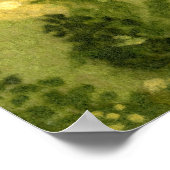 zomergras, wolverf, landschapsgroene schoppen poster (Hoek)