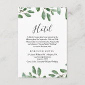 Zomergroen Tropisch Eucalyptus Hotel Informatiekaartje (Voorkant)