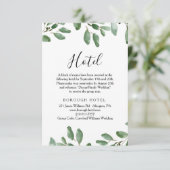 Zomergroen Tropisch Eucalyptus Hotel Informatiekaartje (Staand voorkant)