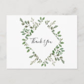 Zomergroen Tropische Eucalyptus Dank u Briefkaart (Voorkant)