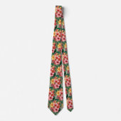Zomerhalsband | Tropische Hibiscus Stropdas (Voorkant)