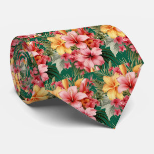 Zomerhalsband Tropische Hibiscus Stropdas