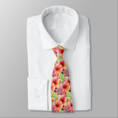 Zomerhalsband | Tropische Hibiscus Stropdas (Gebonden)