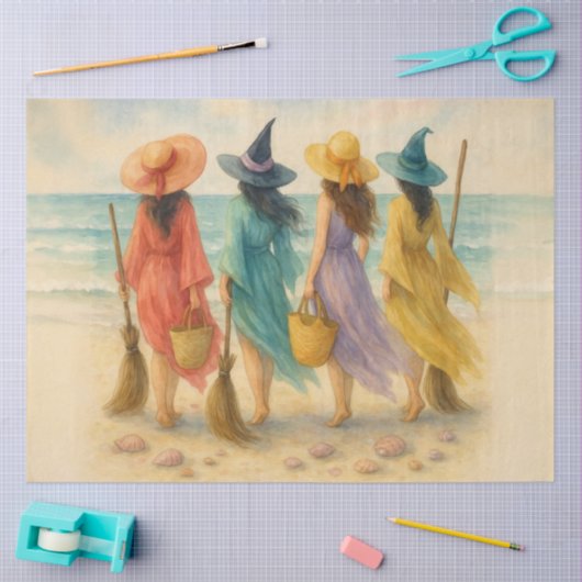 Zomerheksen Decoupage Papier – Coastal Coven (Craft)