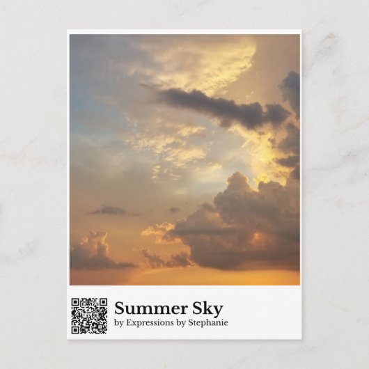 Zomerhemel Briefkaart (Voorkant)