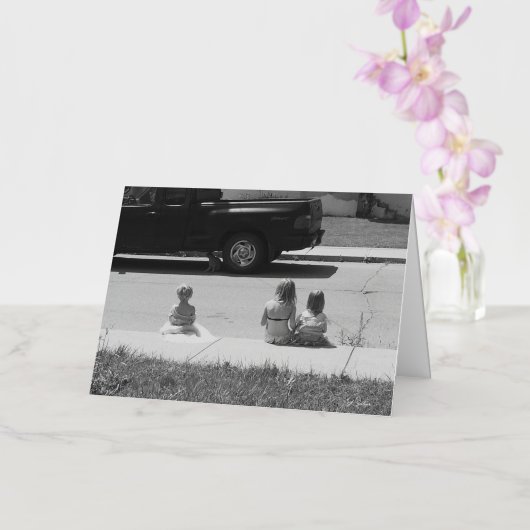 Zomerherinneringen Gevouwen Wenskaart Folie Wenskaart (Orchidee)