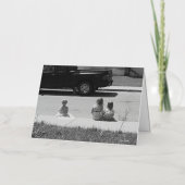 Zomerherinneringen Gevouwen Wenskaart Folie Wenskaart (Voorkant)