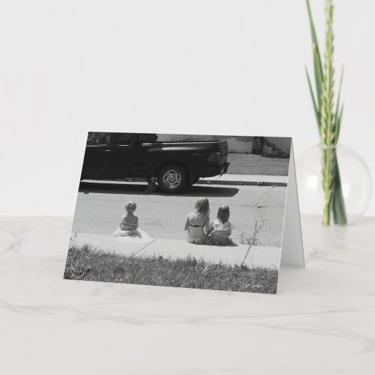 Zomerherinneringen Gevouwen Wenskaart Folie Wenskaart (Voorkant)