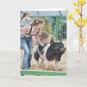 Zomerherinneringen - Klasse Markt Varkens Kaart (Gele Bloem)